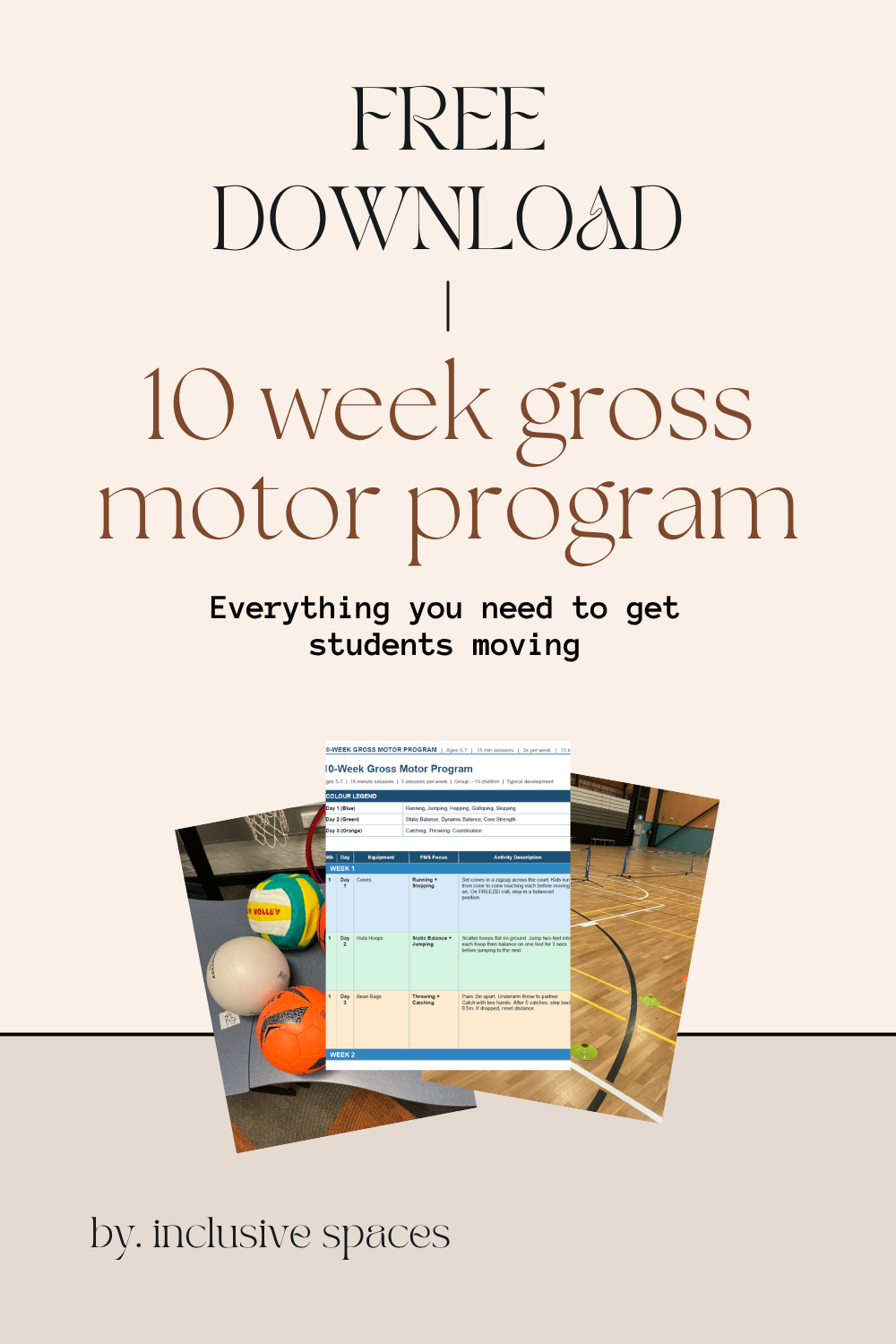 10 Week Gross Motor Program