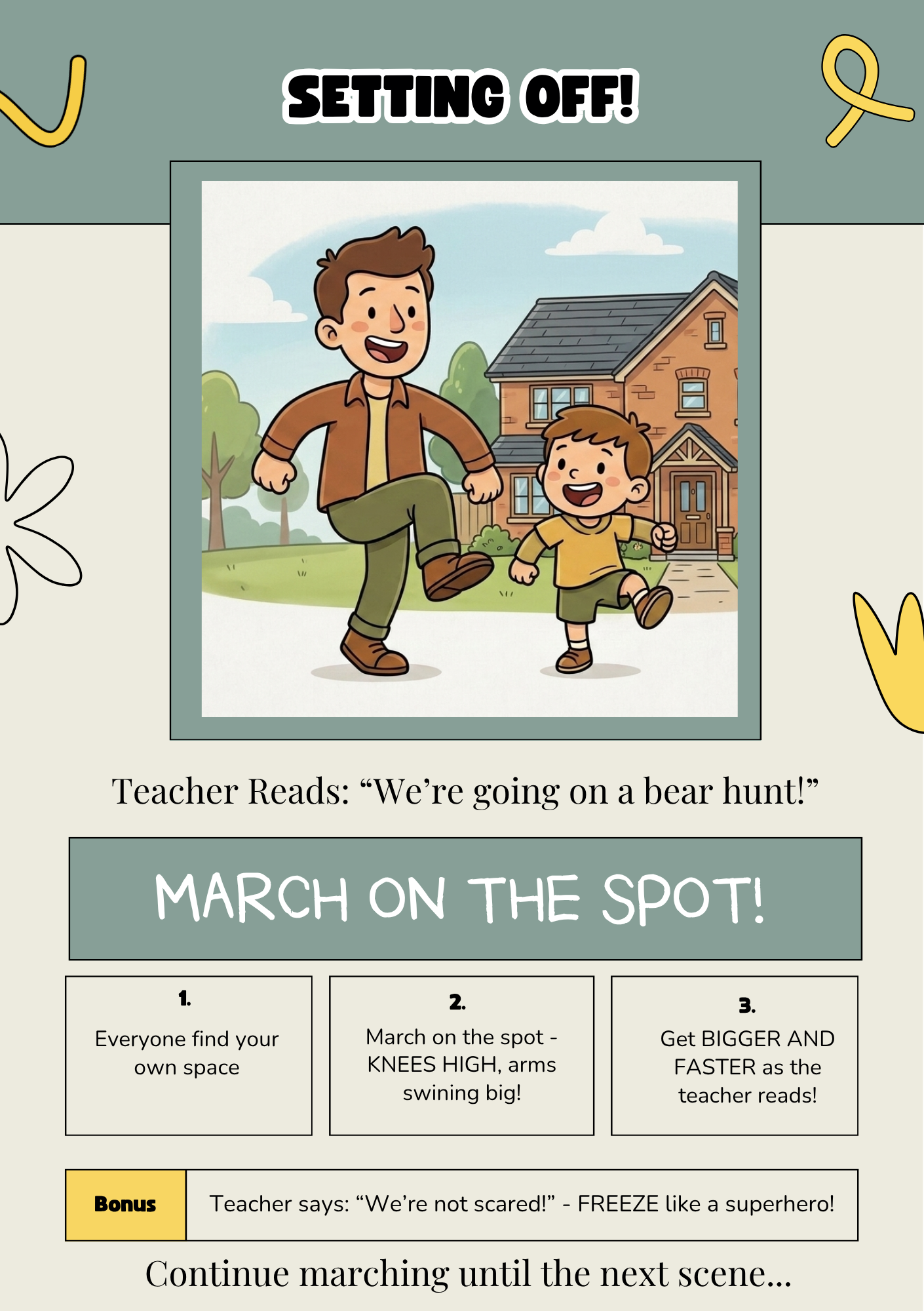 Movement Through Literacy: We're Going On A Bear Hunt!